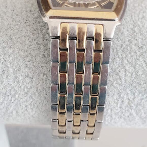 Fossil Stainless‎ Steel Unisex Watch ES1414 Two-Toned with Fresh Battery - Picture 3 of 9